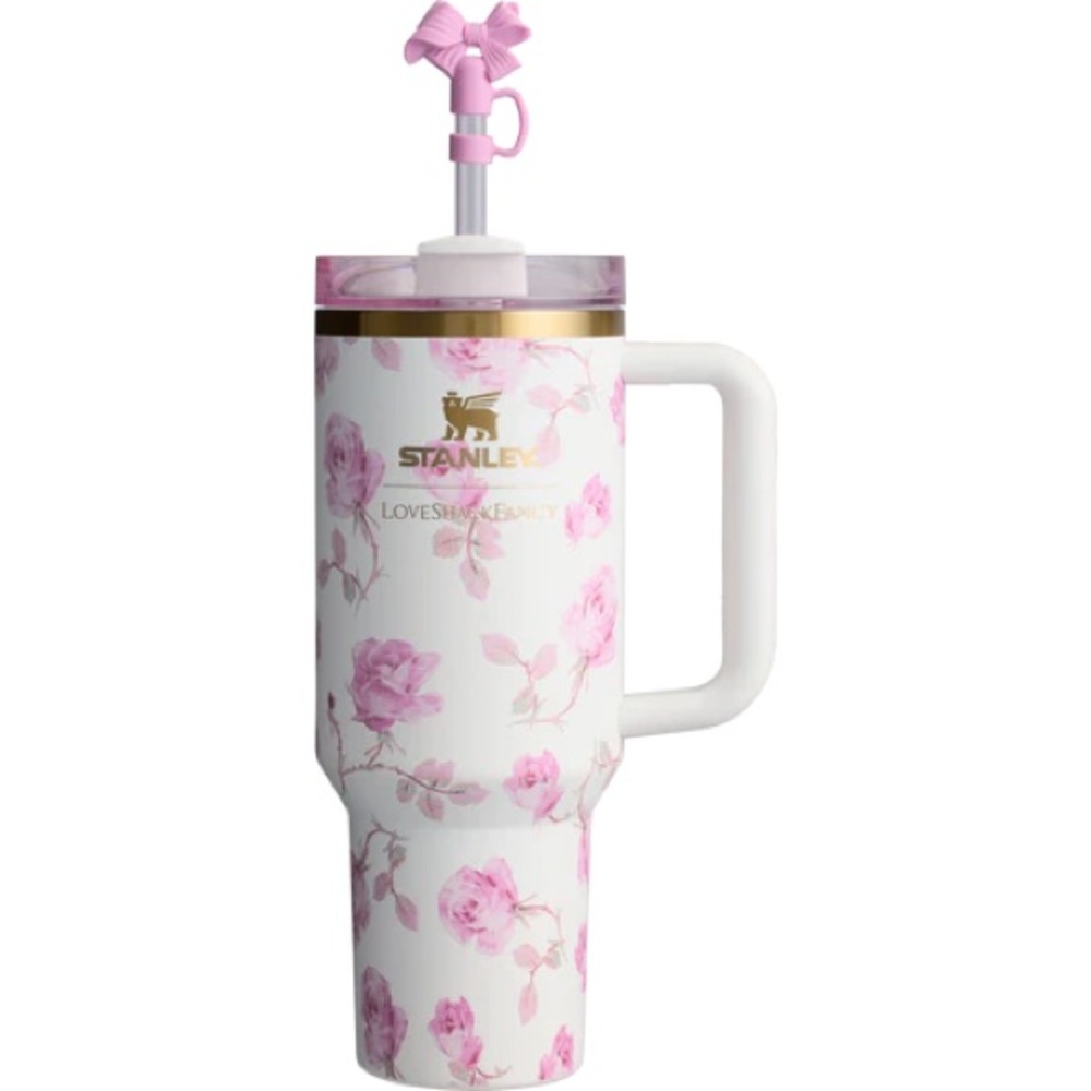 Stanley X Love Shack Fancy Ribbon Rosa 40 oz Quencher